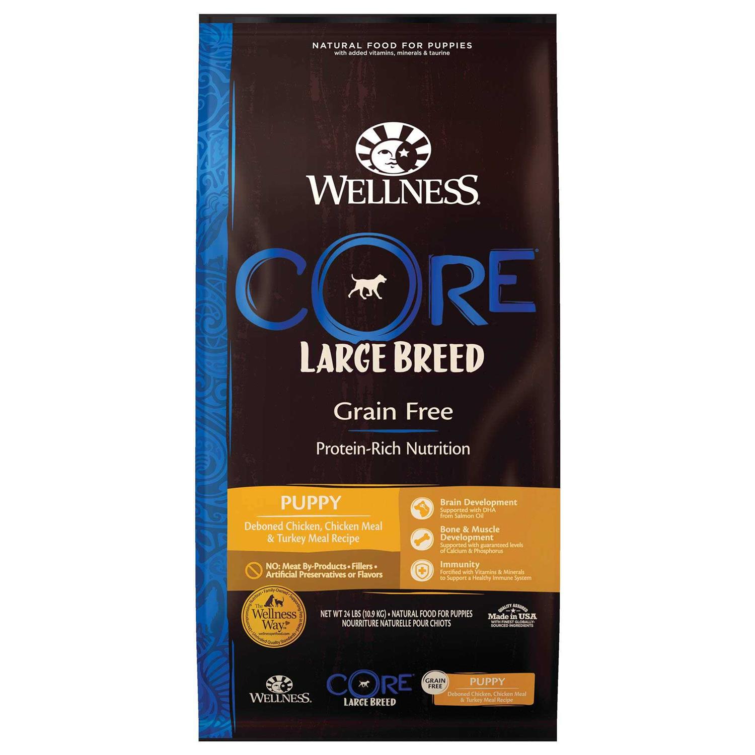 Wellness Core Natural Grain Free Dry Dog Food Large Breed Puppy