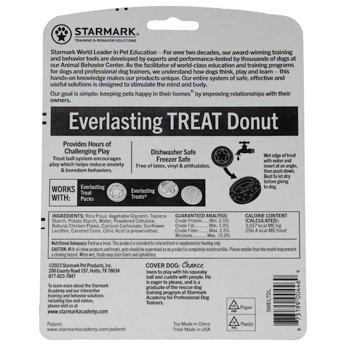 Starmark Everlasting Donut Treat Dog Toy