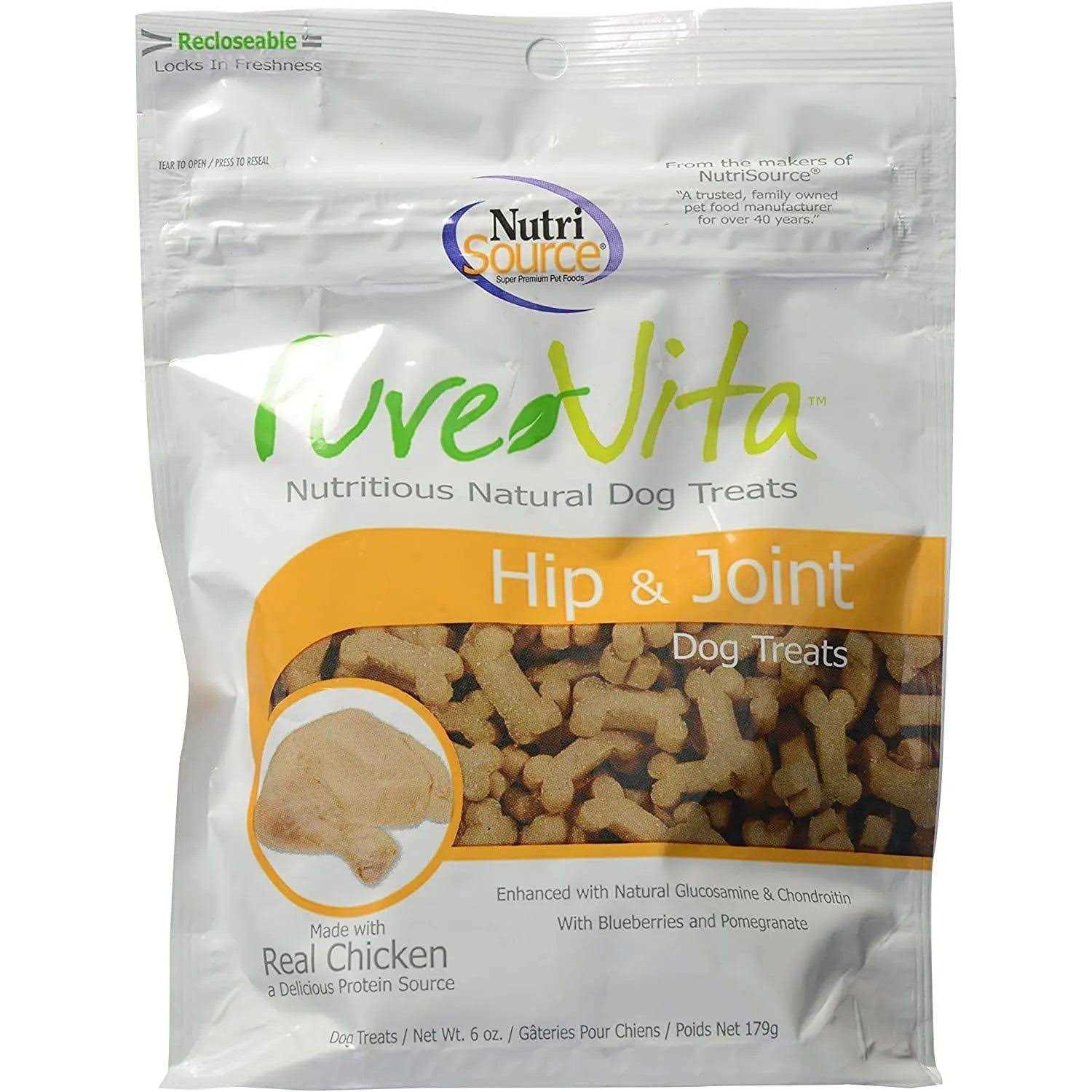 Pure Vita Dog Treats Hip & Joint 6 oz