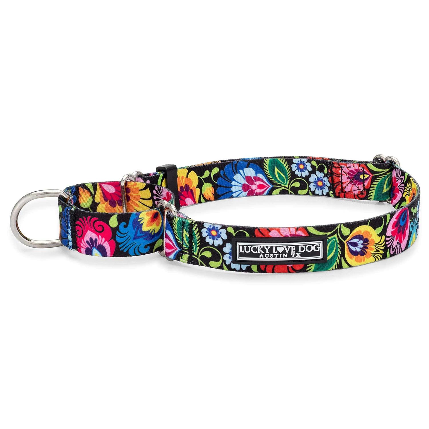 Lucky Love Dog Martingale Collar Premium No Slip Collar Great for Whippets, Greyhounds, and More