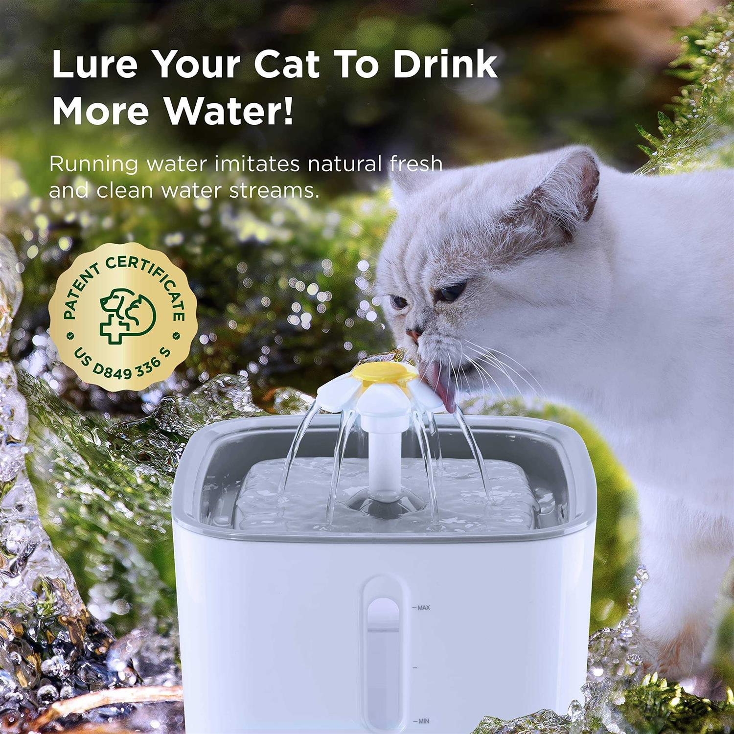 Ciays Cat Water Fountain Automatic Pet Water Fountain