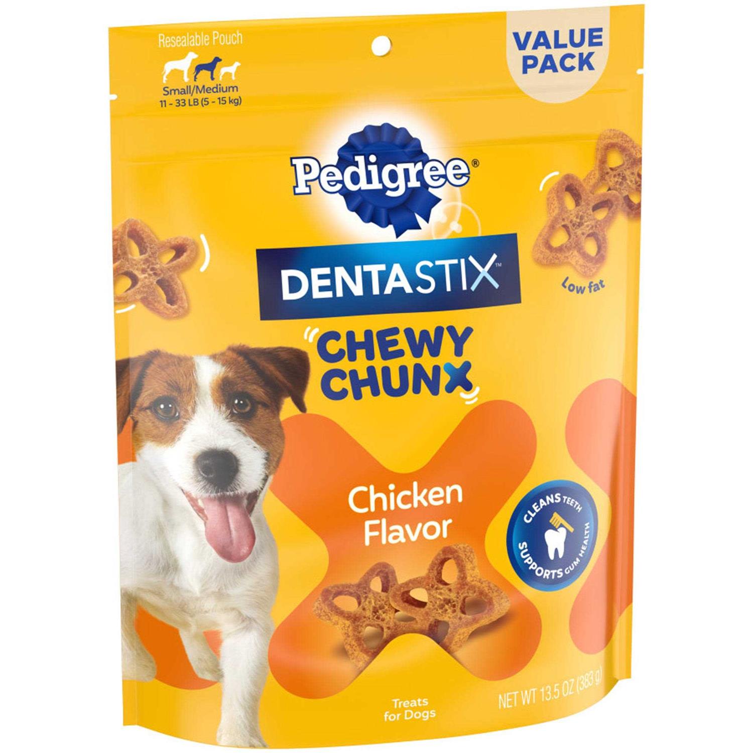 Pedigree Dentastix Chewy Chunx Chicken Flavour 68g