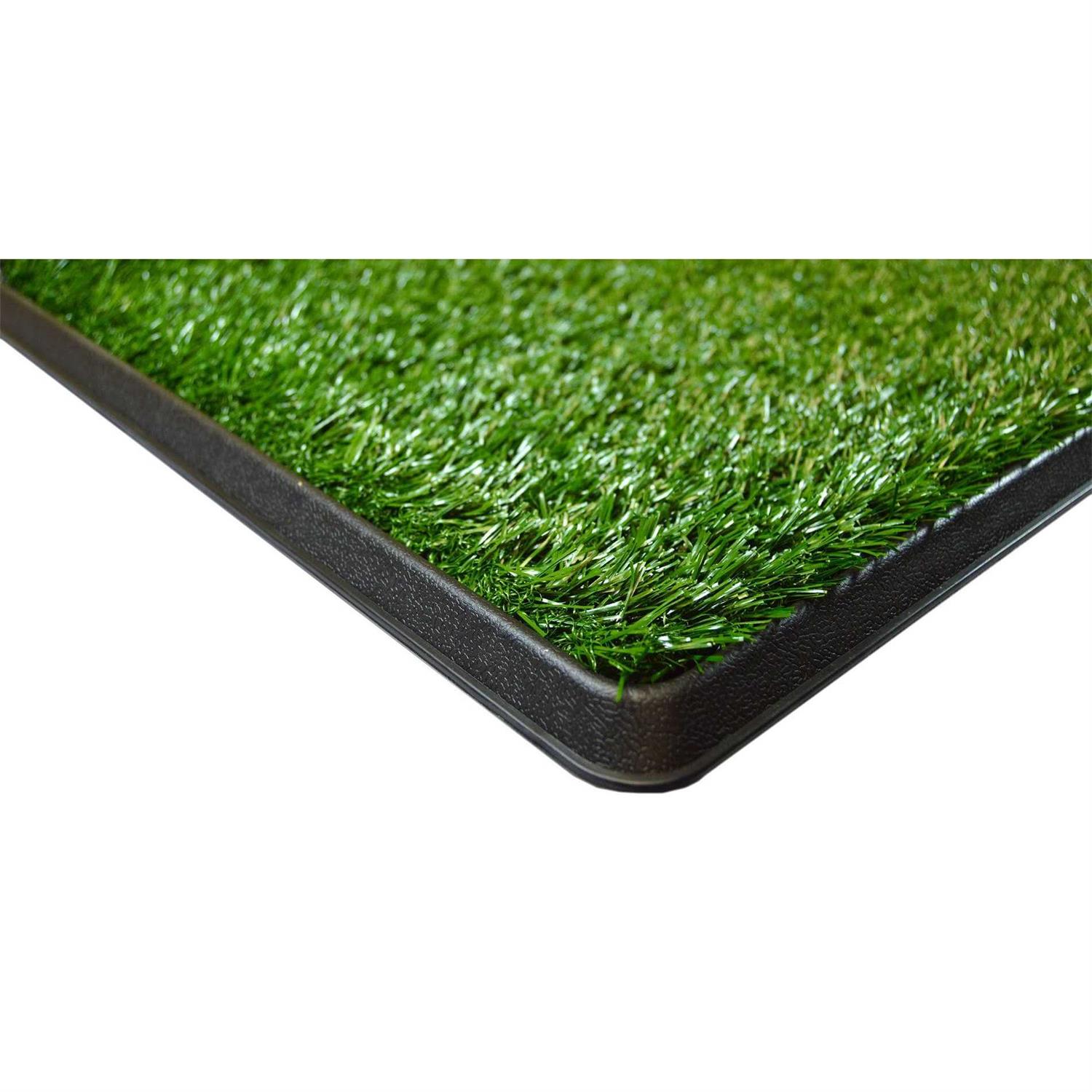 Downtown Pet Supply Dog Grass Pad with Tray, 20 x