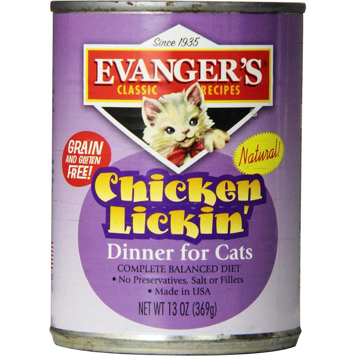 Evangers Chicken Lickin’ Dinner Canned Cat Food