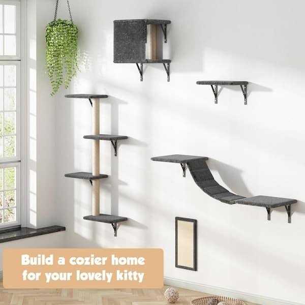 Coziwow Wall Mounted Shelves Set Cat Tree