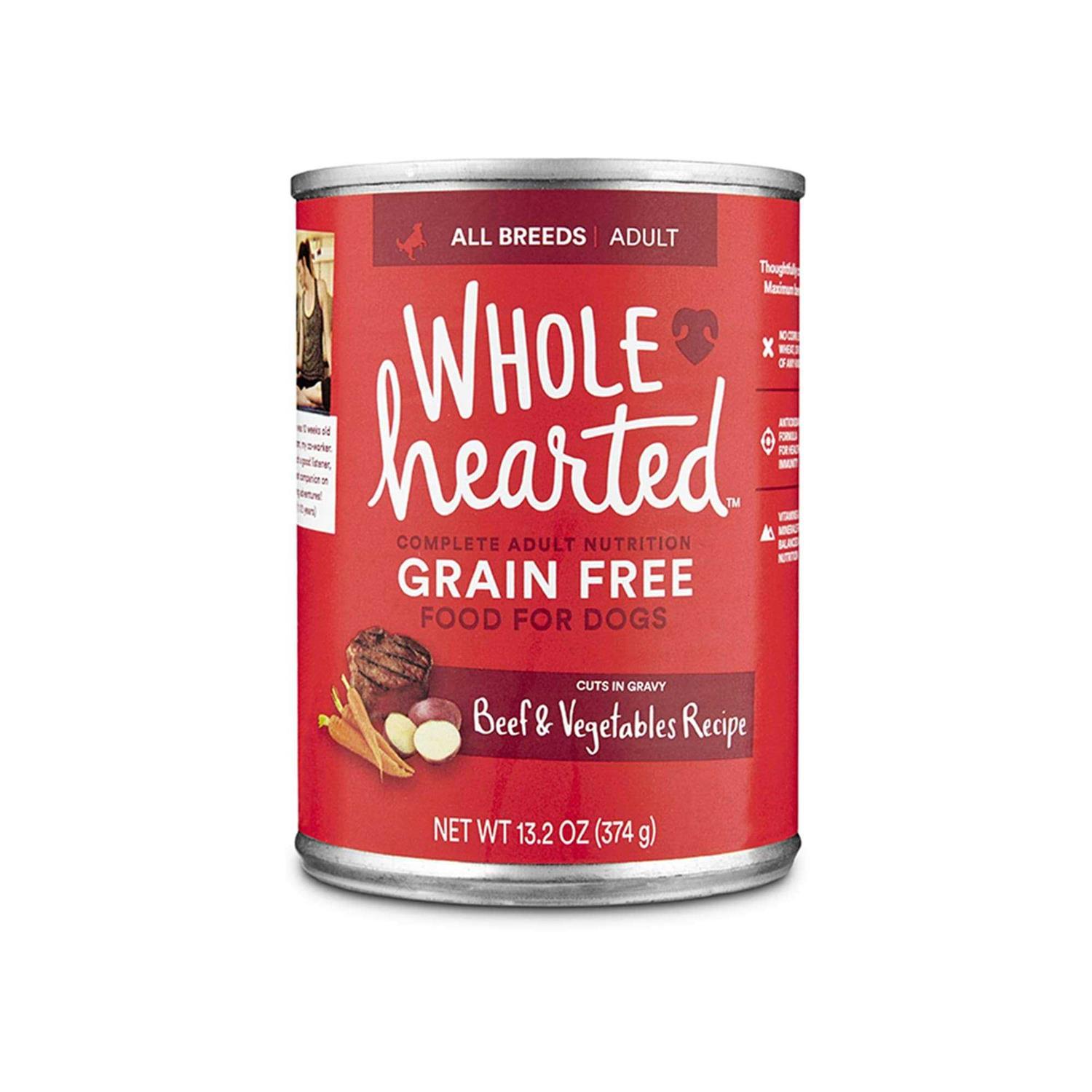 WholeHearted Grain Free Adult Beef and Vegetable Recipe Wet Dog Food