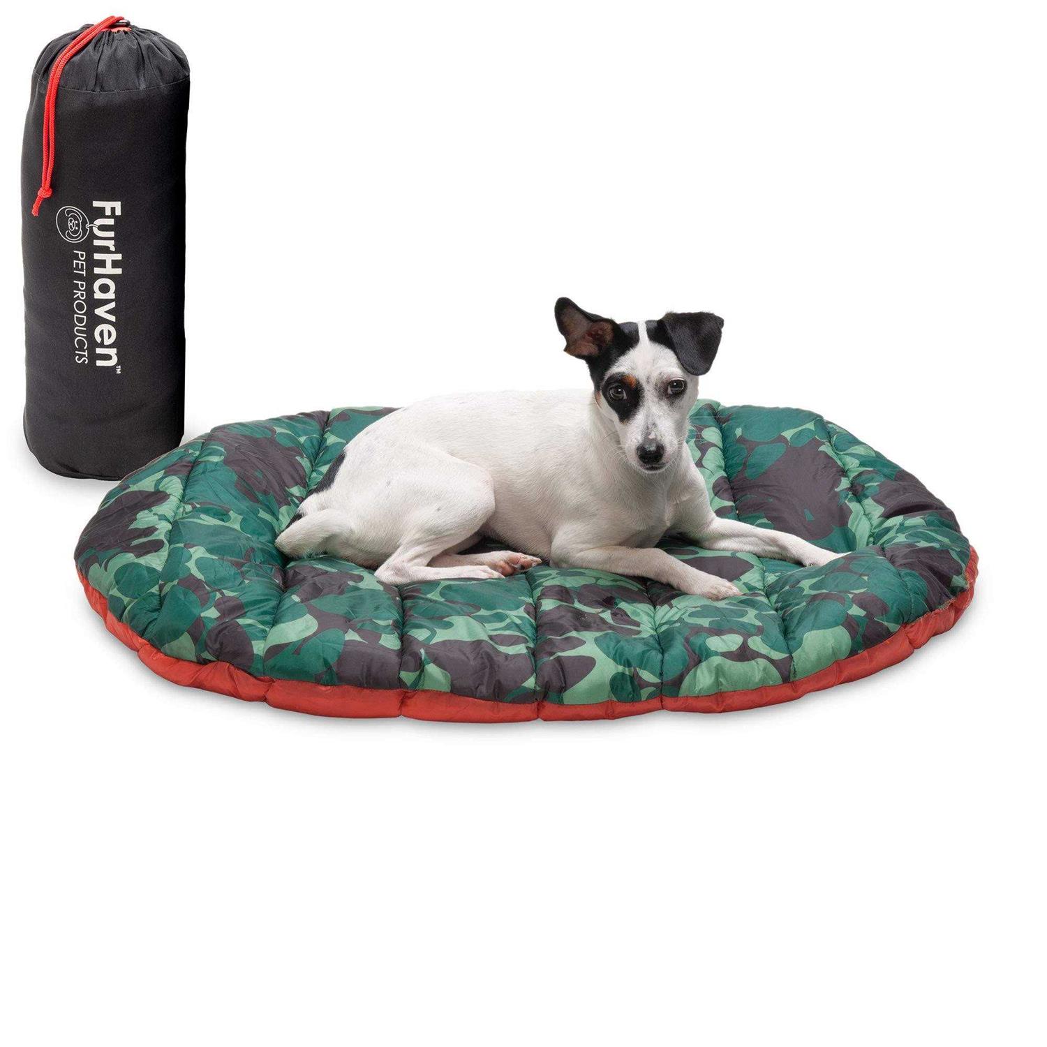 FurHaven Trail Pup Packable Stuff Sack Travel Pillow Dog Bed