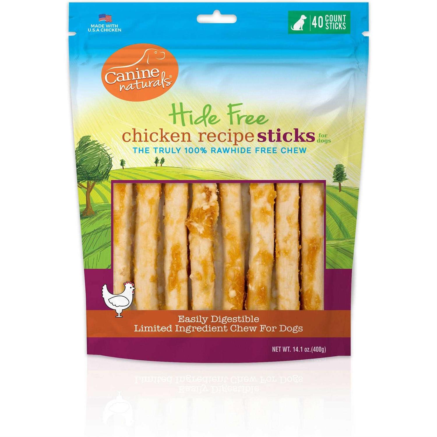 Canine Naturals Hide Free Chicken Recipe Stick Dog Chew