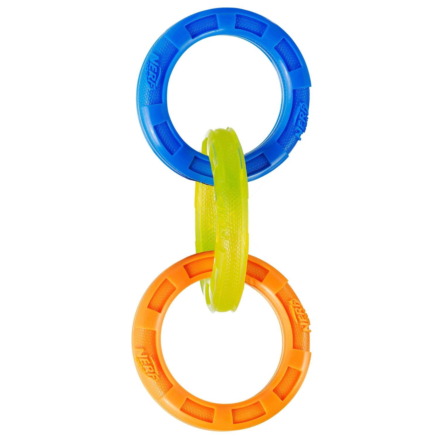 Nerf 3-Ring Tug Dog Toy