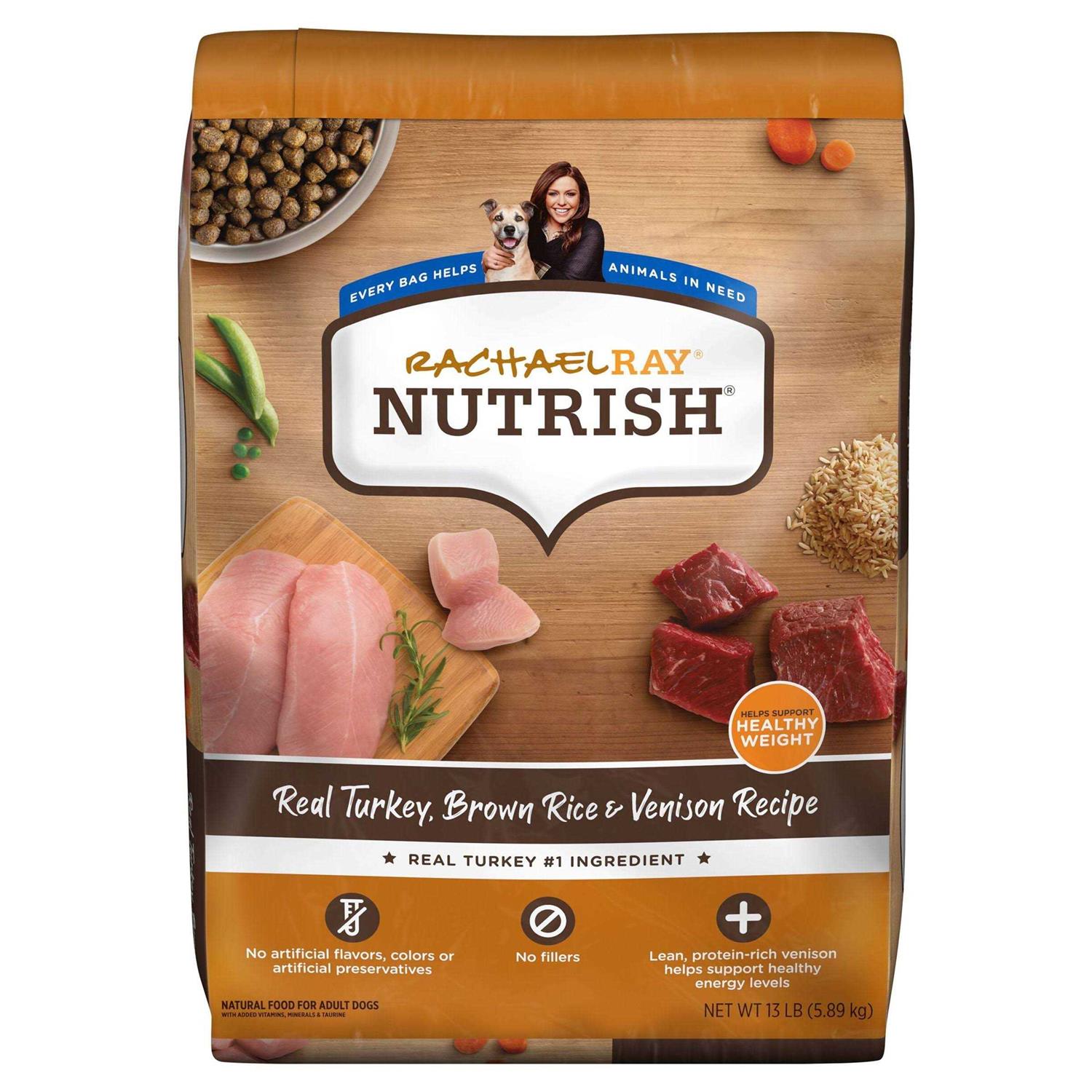 Rachael Ray Nutrish Real Turkey Brown Rice & Venison Recipe Dry Dog Food