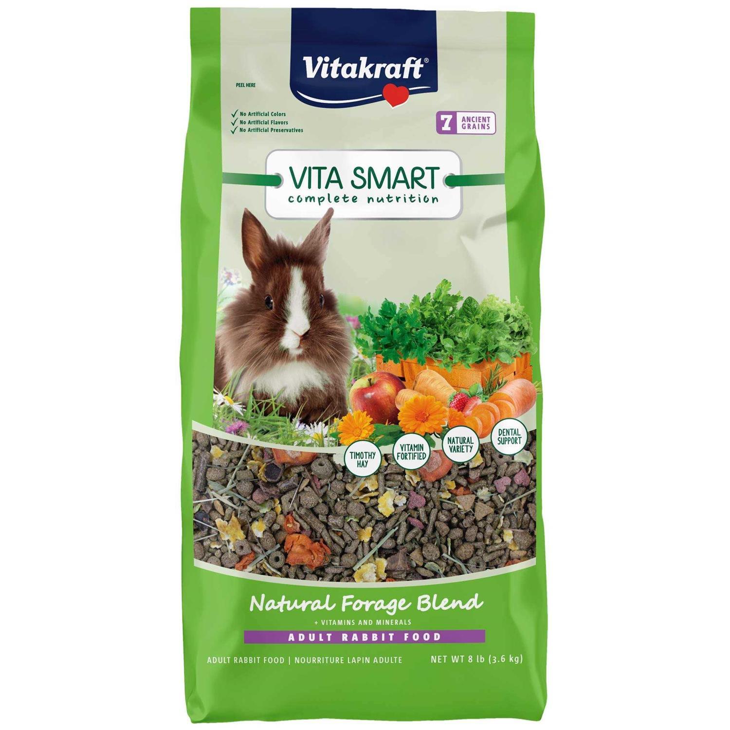 Vitakraft Vita Smart Complete Nutrition Natural Forage Blend Adult Rabbit Food