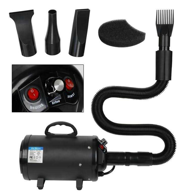 Zeny Pet Dog Hair Dryer Portable High Power Pet Hair Grooming Low Noise Handle Dog Cat Grooming Blow Blaster Hair Dryer