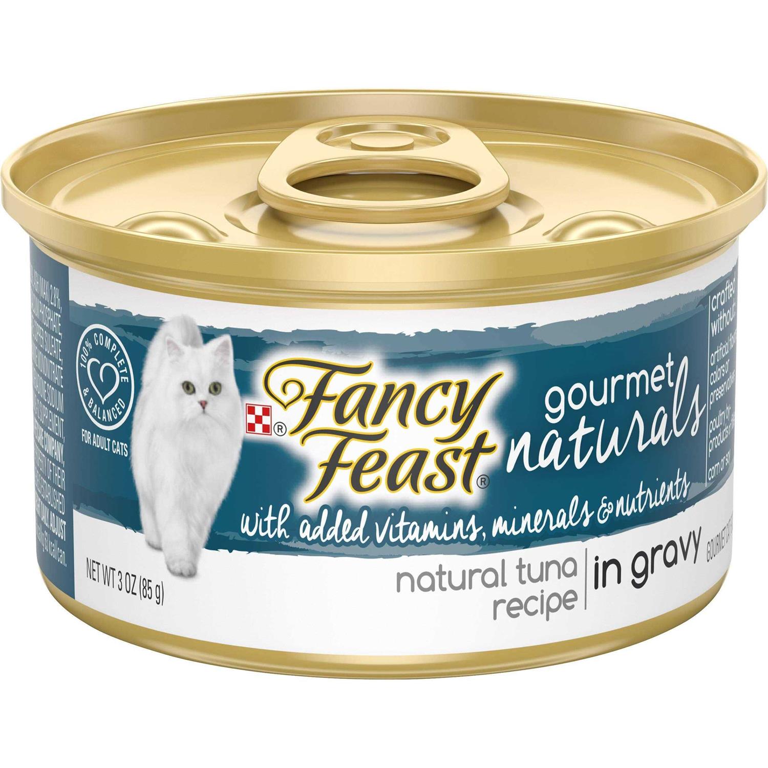 Fancy Feast Gourmet Naturals Tuna Recipe in Gravy Wet Cat Food