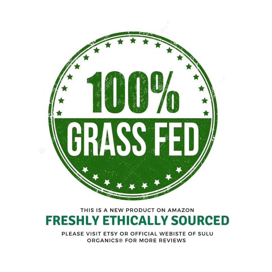SULU ORGANICS 100% Pure Rendered Grass Fed Beef Tallow-Food Grade