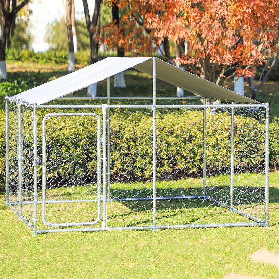 Large Outside Dog Kennel with Uv Protective Cover JOVNO