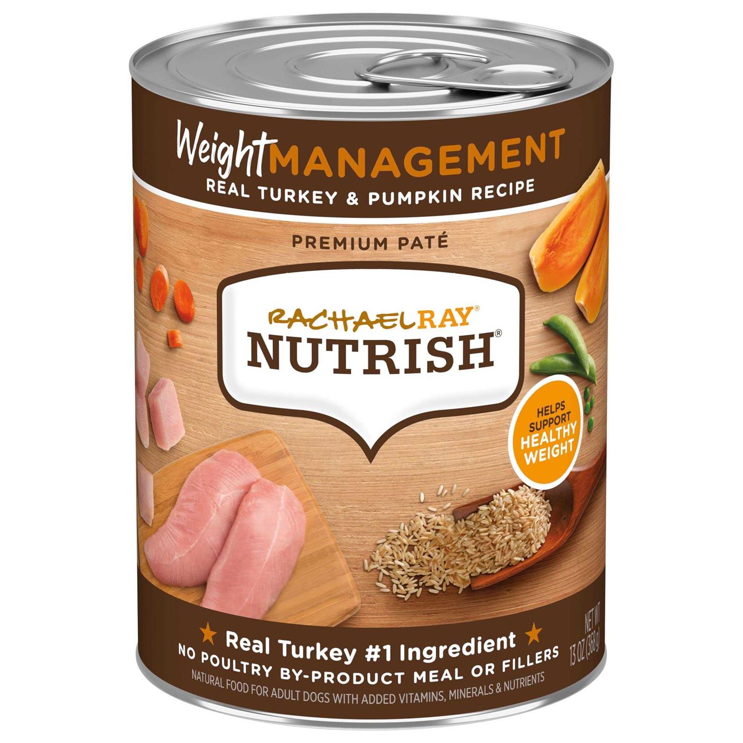 Rachael Ray Nutrish Weight Management Real Turkey & Pumpkin Recipe Wet Dog Food
