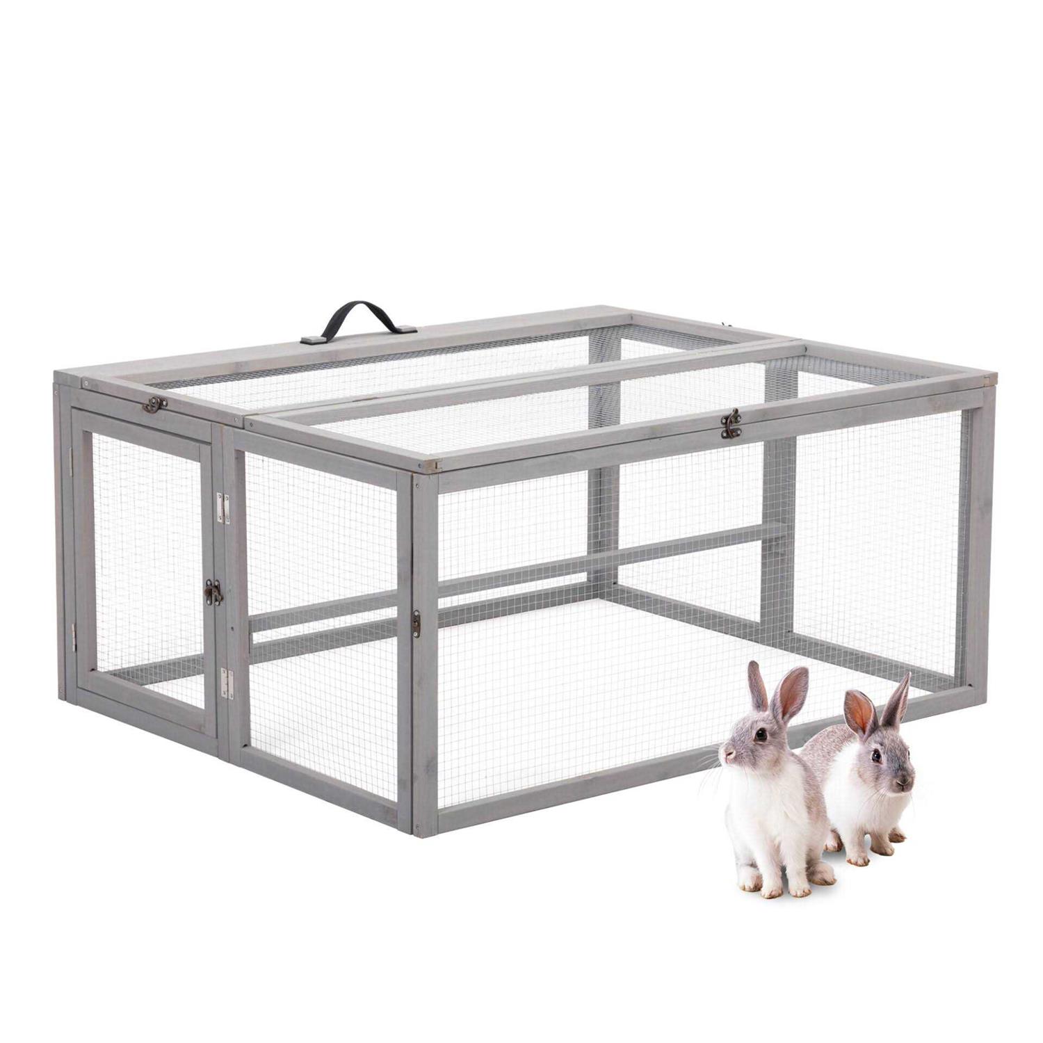 Coziwow Chicken Coop & Roosting Bar Small Pet Hutch