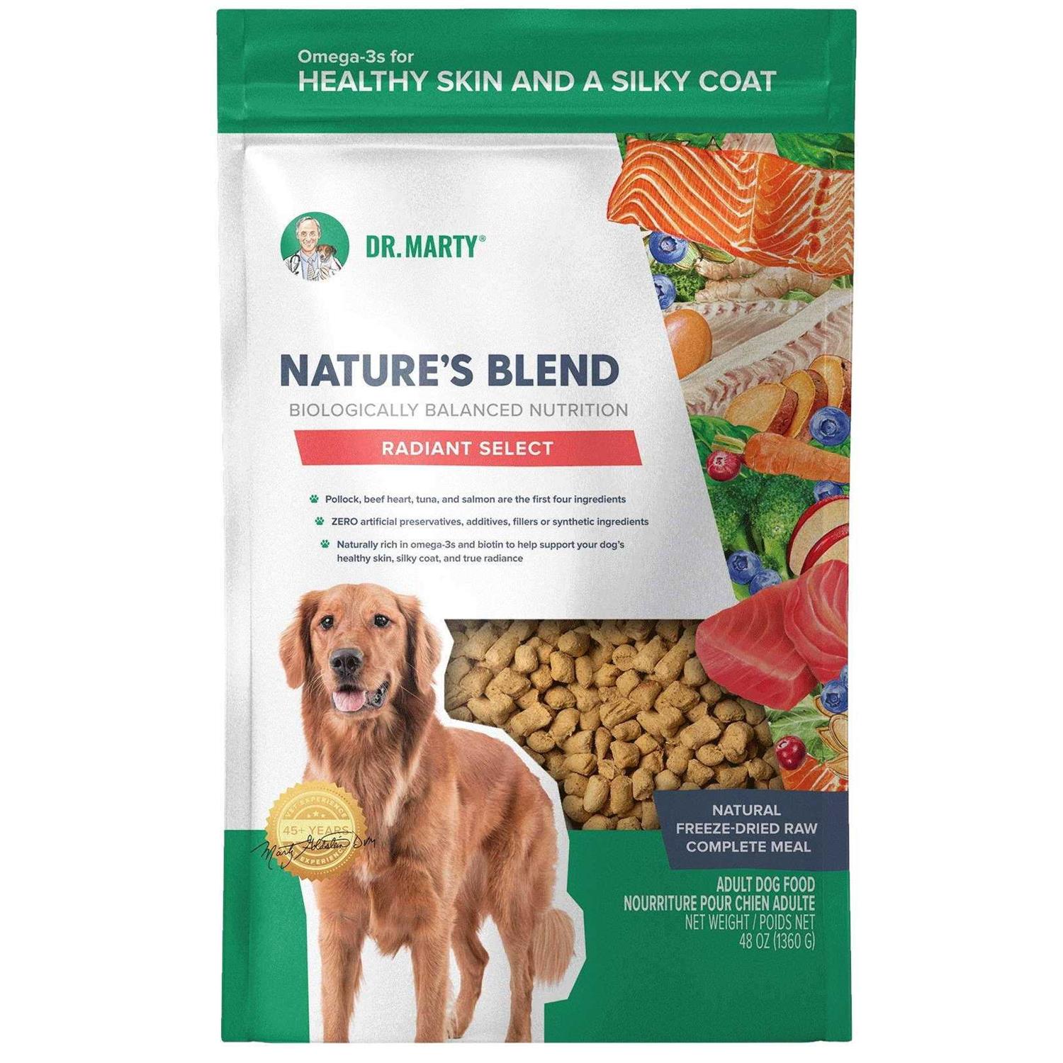 Dr. Marty Nature’s Blend Radiant Select Freeze Dried Dog Food