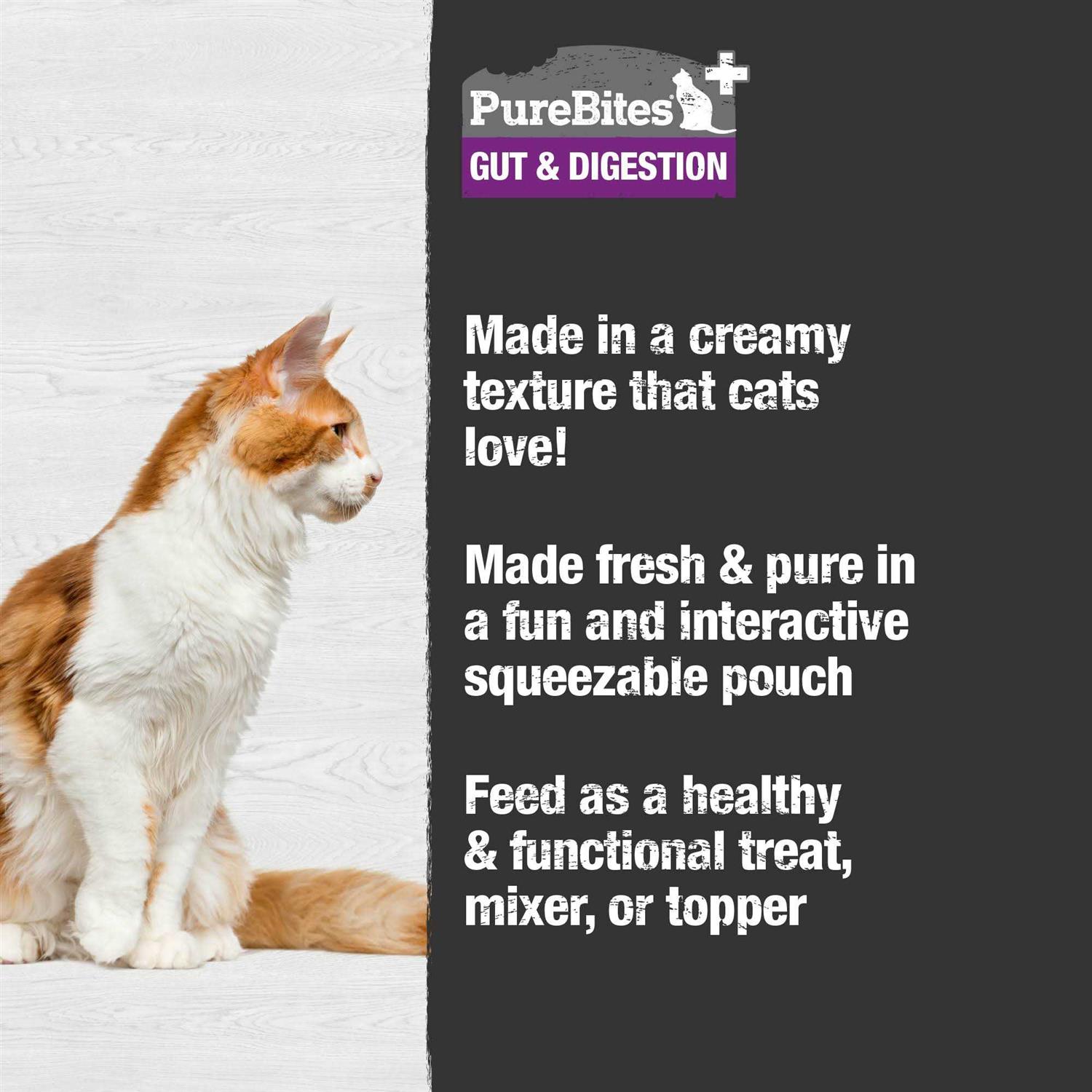 PureBites Squeezable Gut & Digestion Cat Food