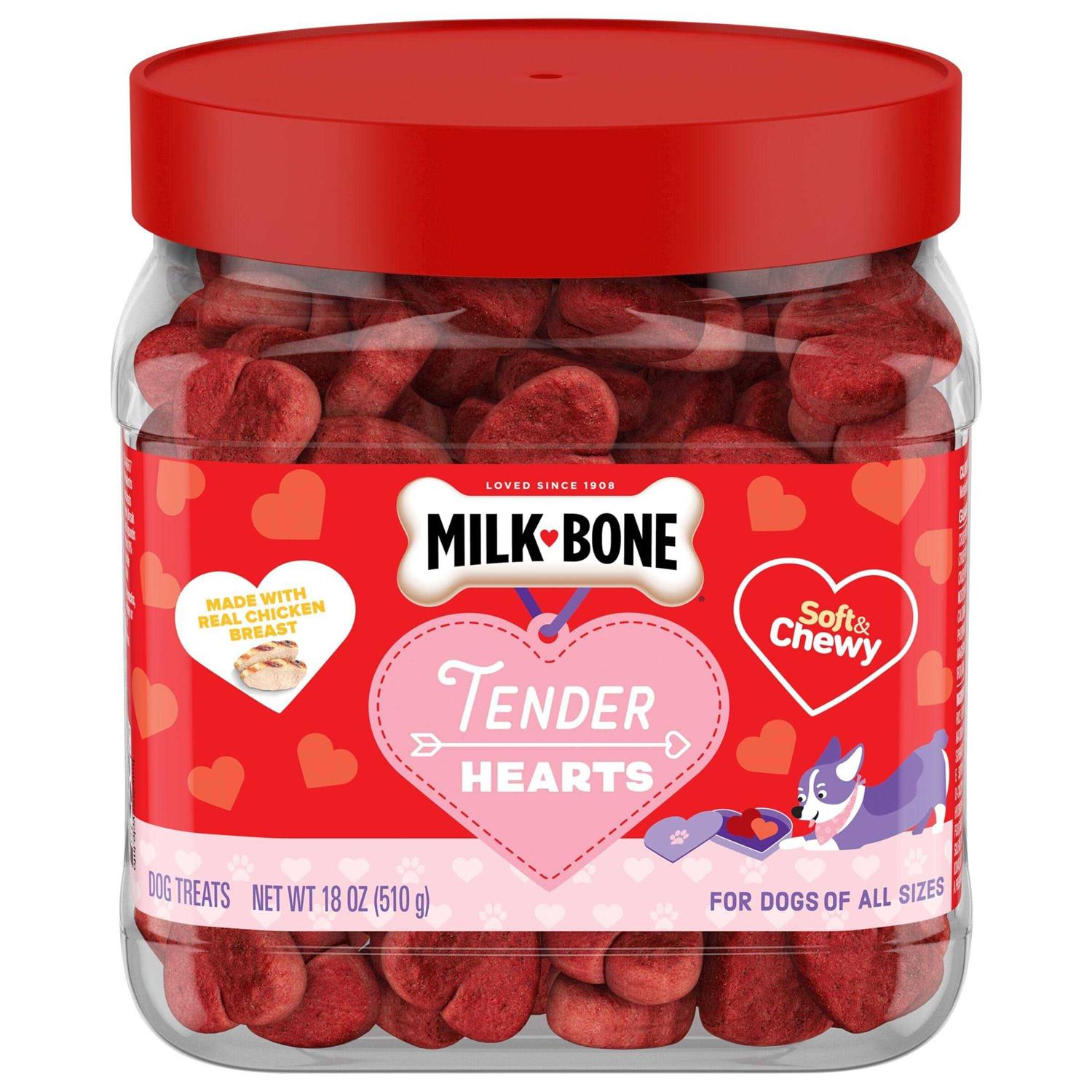 Milk-Bone Tender Hearts Soft & Chewy Dog Treats