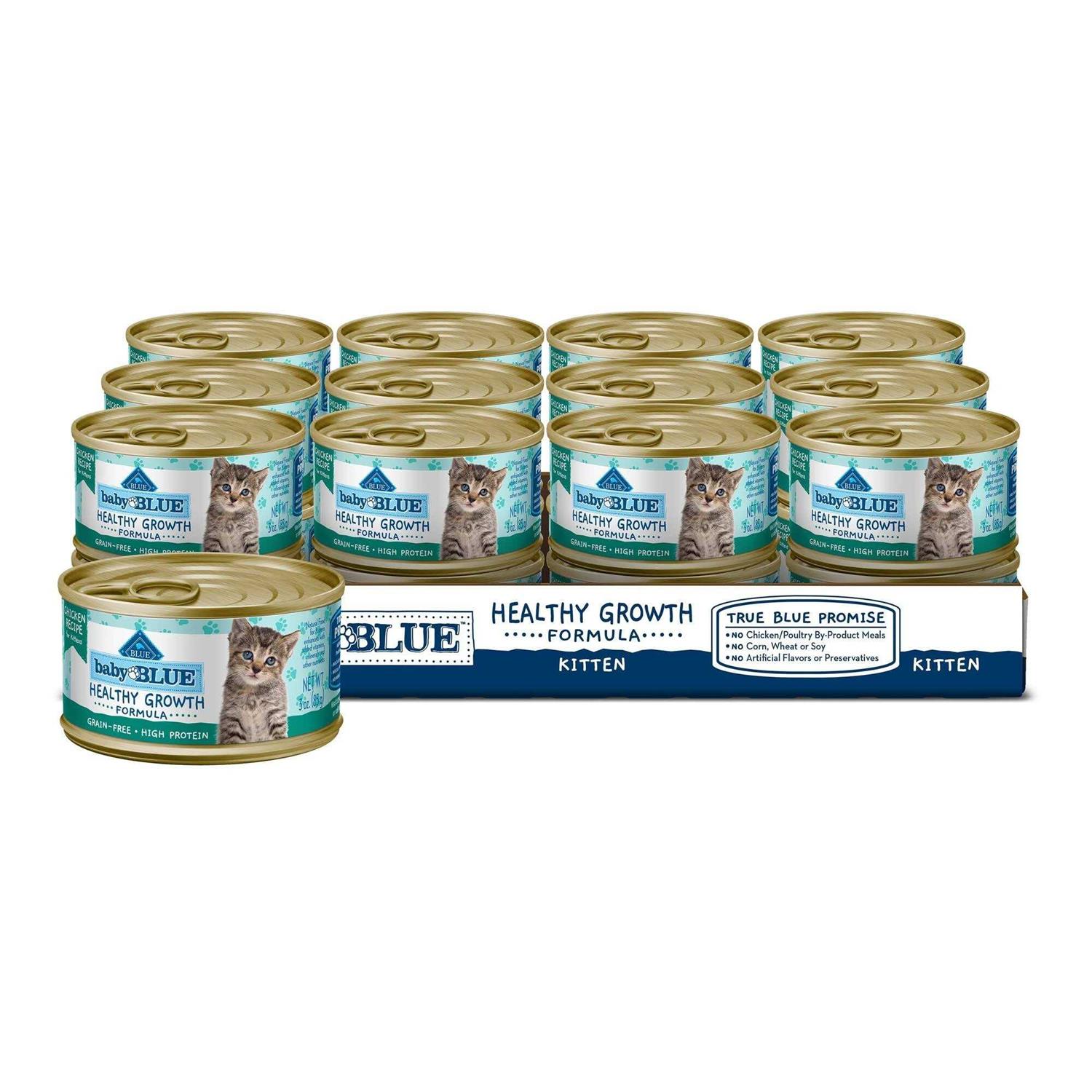 Blue Buffalo Baby Blue Wet Kitten Food Healthy Growth Formula Chicken