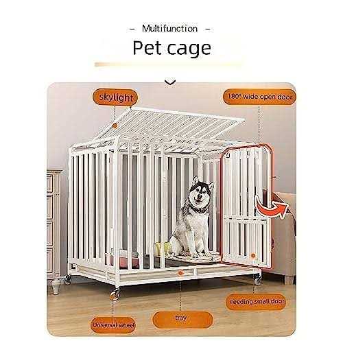 PEIPOOS Dog crates Heavy Duty Dog Crate for Large Dogs 43 Inches for Medium and Large Dogs Easy Cleaning Pet Cage