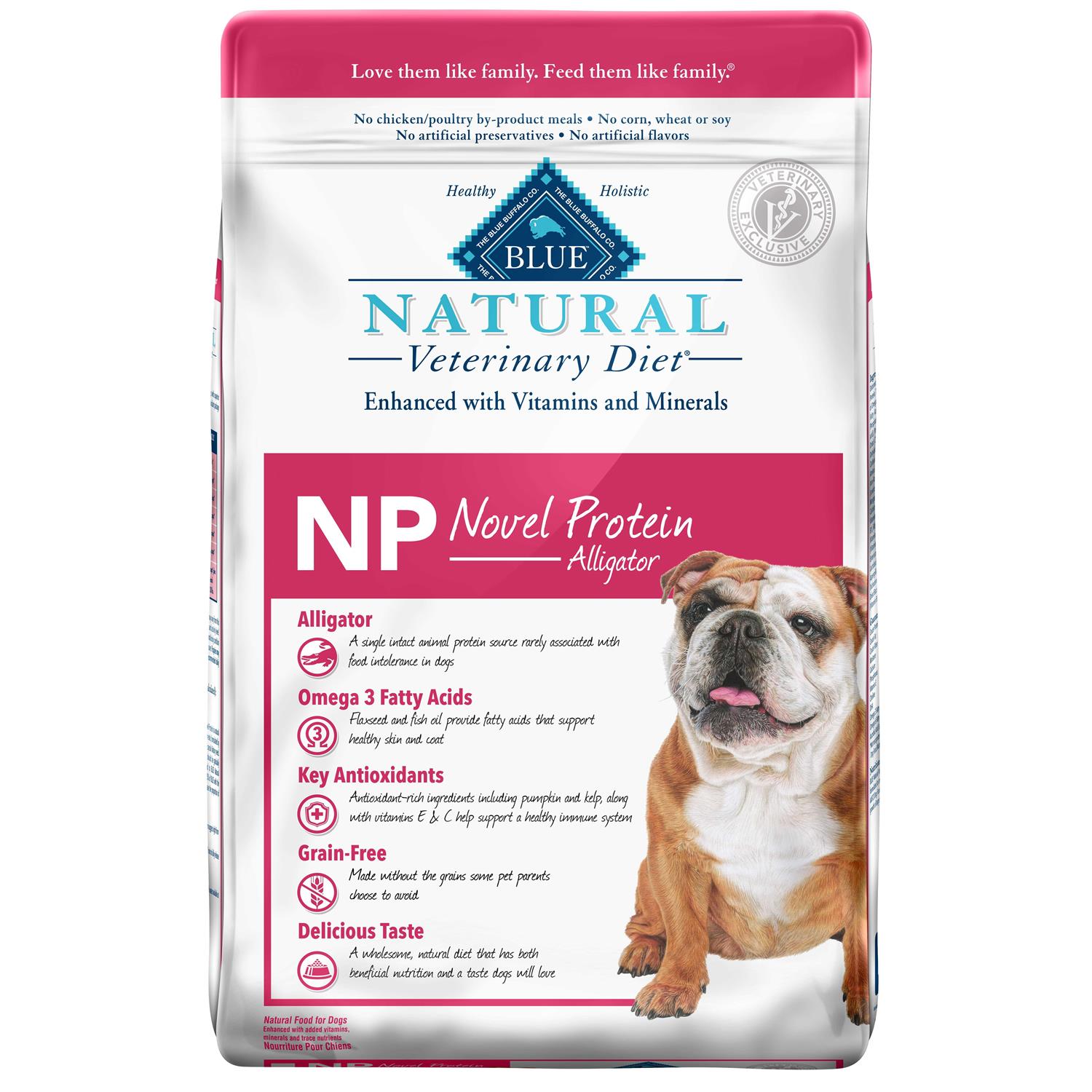 Blue Buffalo Natural Veterinary Diet NP Novel Protein-Alligator Dry Dog Food