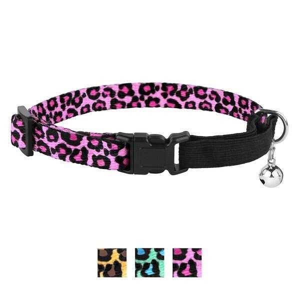 CollarDirect Breakaway Cat Collar Print Safety Collars for Cats Kitten with Bell Elastic Strap Adjustable Size 7-11 Inch