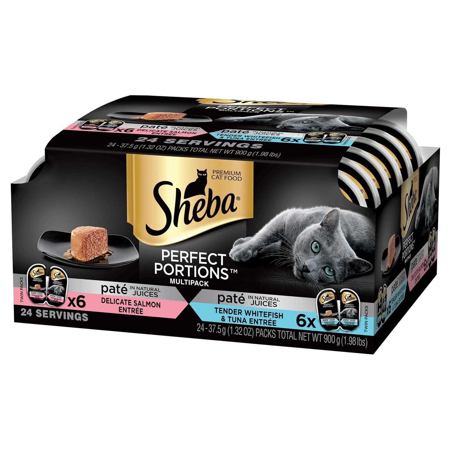 Sheba Perfect Portions Pate Wet Cat Food Variety Pack