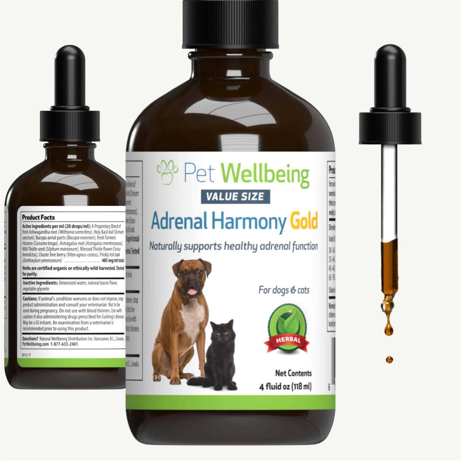Pet Wellbeing Adrenal Harmony Gold for Dogs