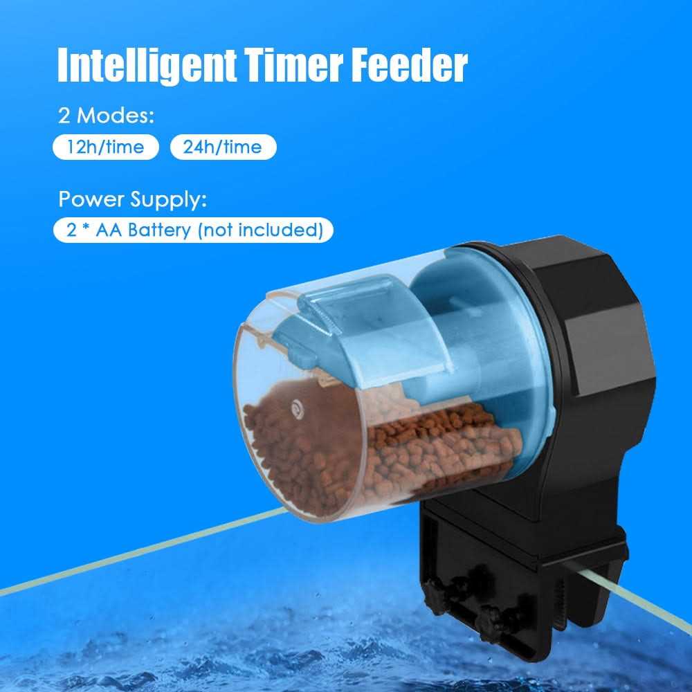 Aquarium Automatic Fish Feeder Vacation Timer Feeder for Fish Tank Electric Adjustable Auto Fish Food Dispenser