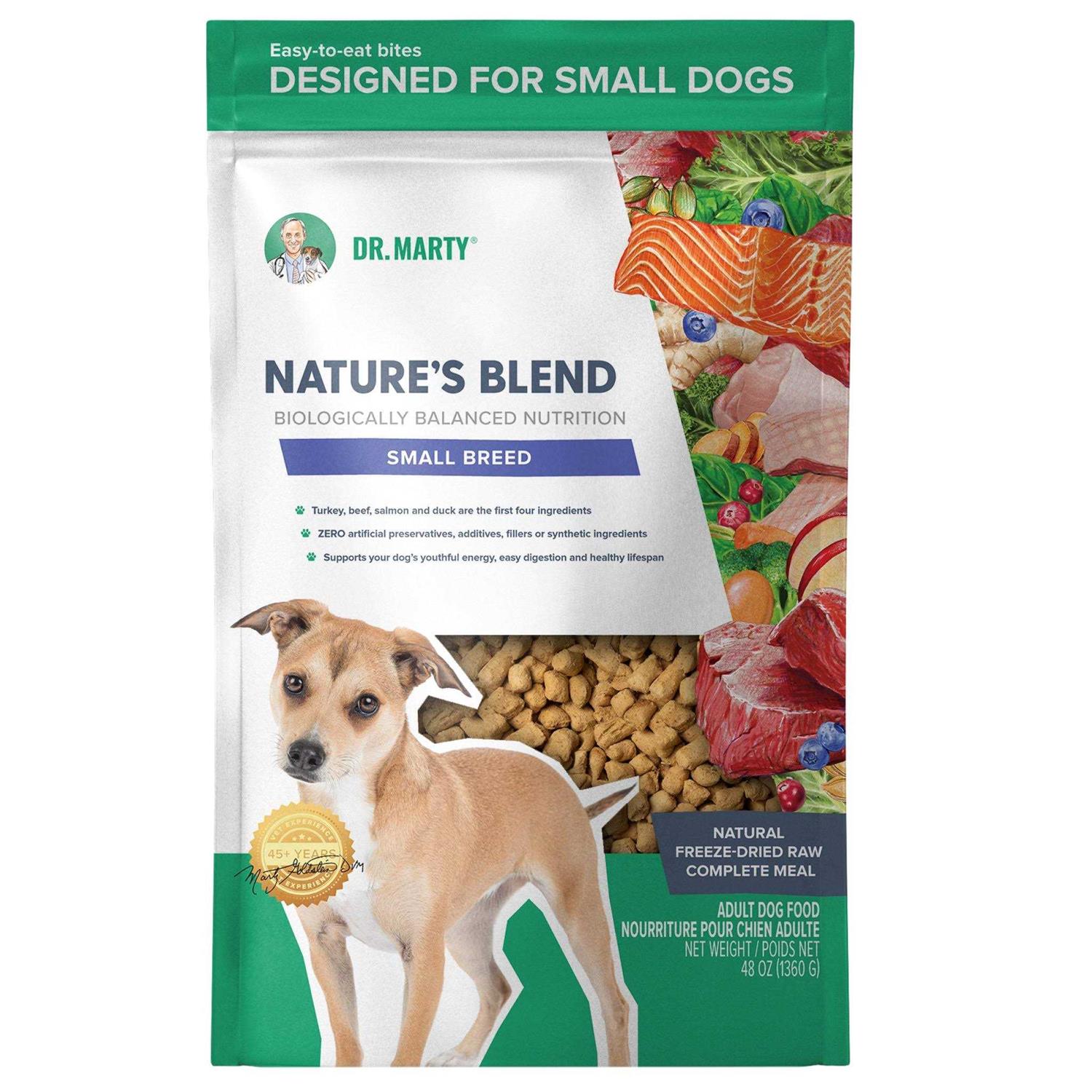 Dr. Marty Freeze Dried Raw Nature’s Blend Small Breed Dog Food