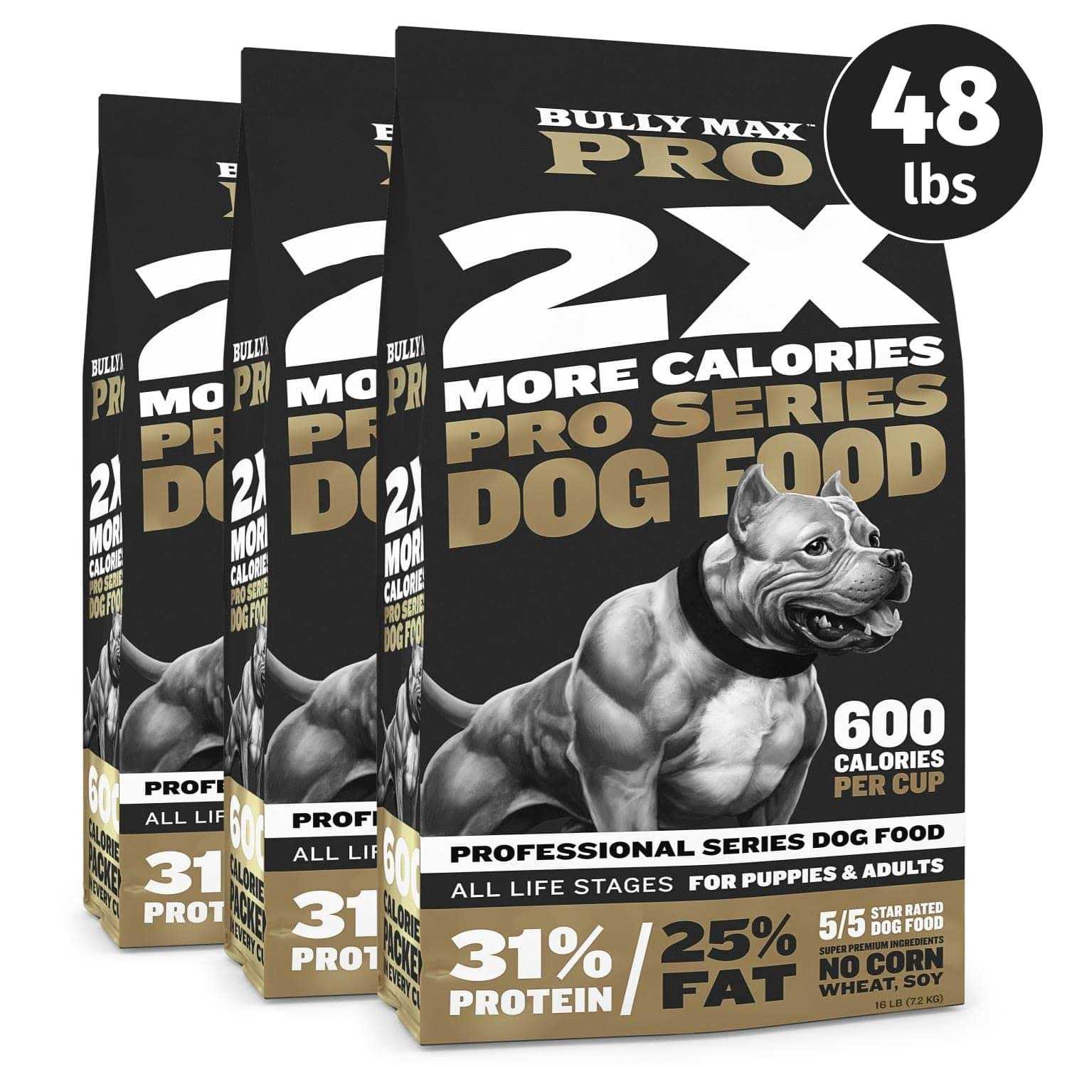 Bully Max Pro Series 31/25 High Calorie Dog Food