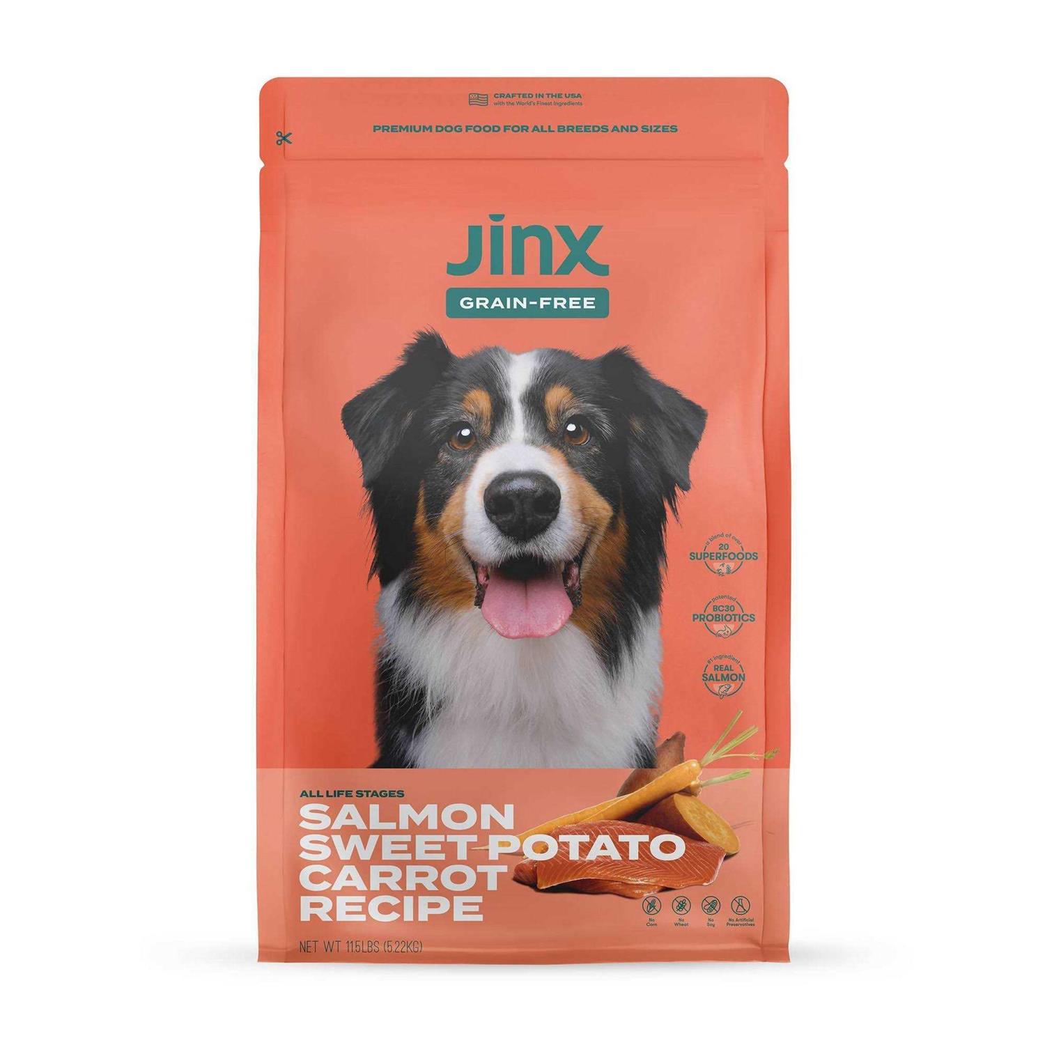 Jinx Salmon Sweet Potato Carrot Grain Free Dog Food