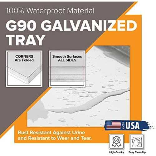 Pinnacle Systems Midwest Metal Replacement Dog Crate Pan Chew Proof Crack Proof Pet Kennel Tray Midwest Central Dog Crate Pan Pet