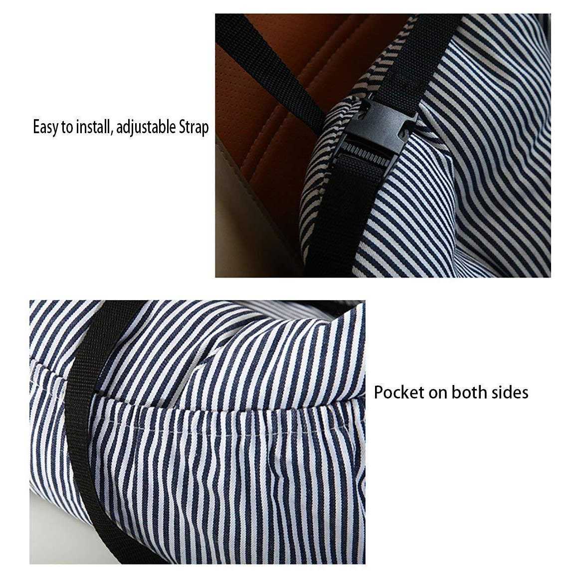 BLOBLO Dog Car Seat Pet Booster Seat Pet Travel Safety Car Seat Dog Bed for Car with Storage Pocket