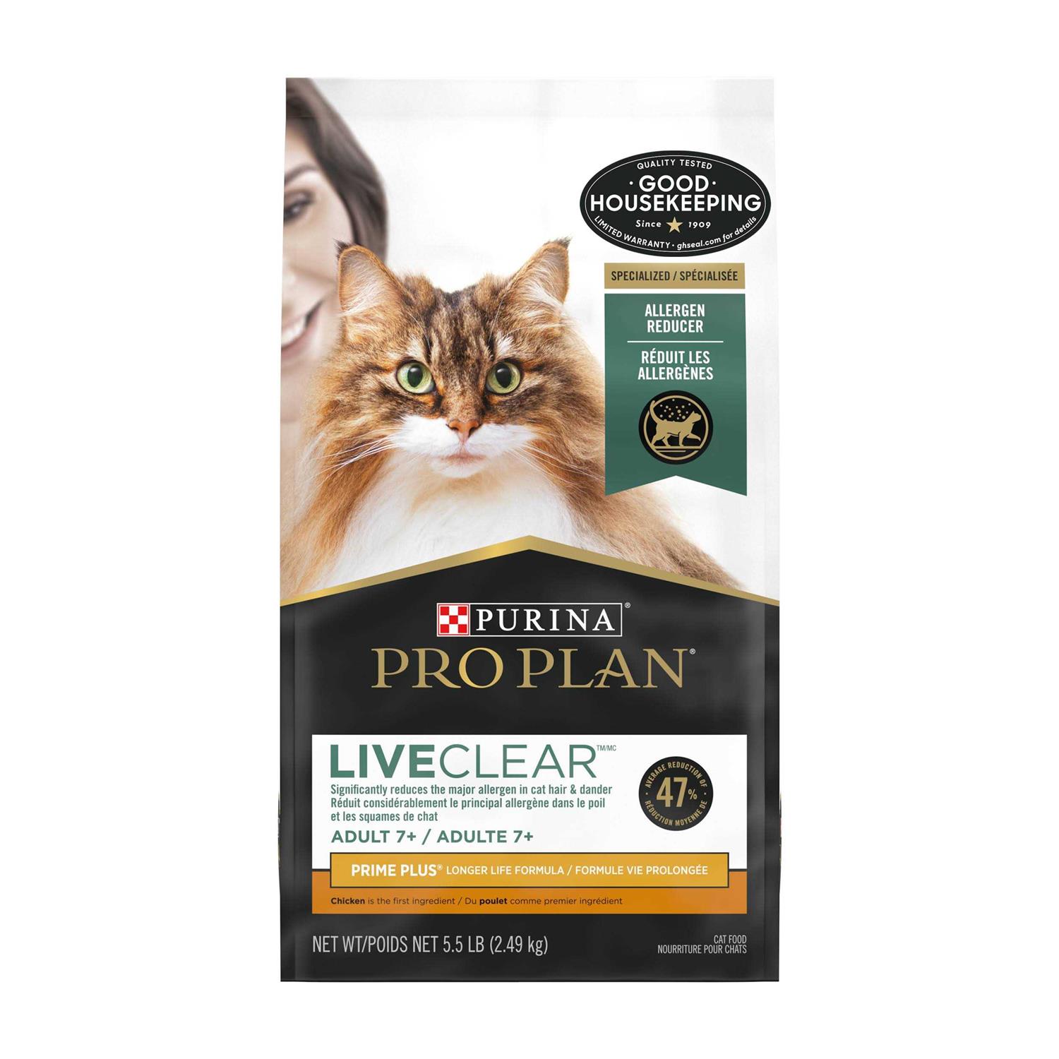 Purina Pro Plan LIVECLEAR Senior Adult Prime Plus Longer Life Formula Cat Food