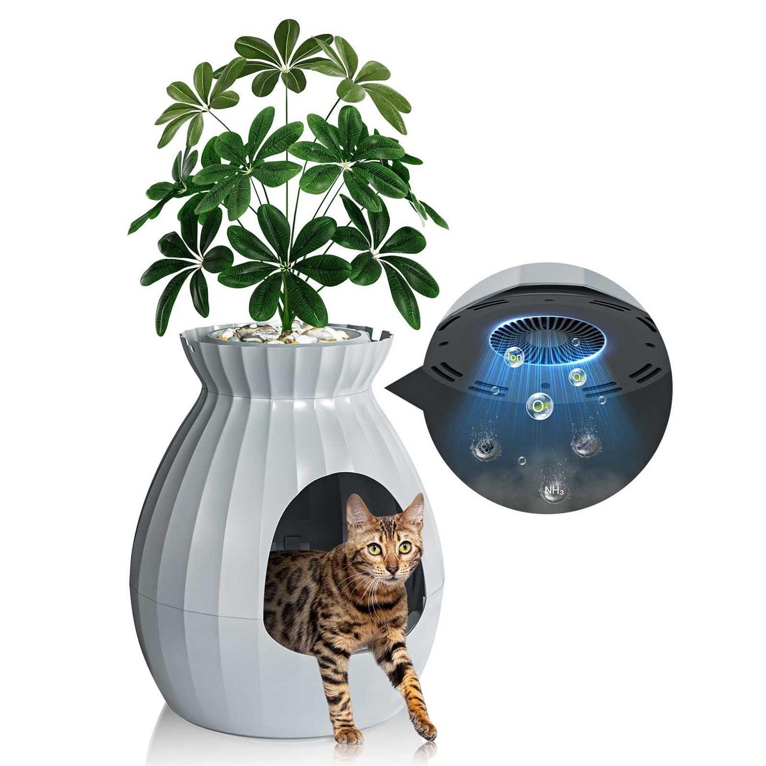 Plant Litter Box Smart Odor Removal Hidden Litter Box