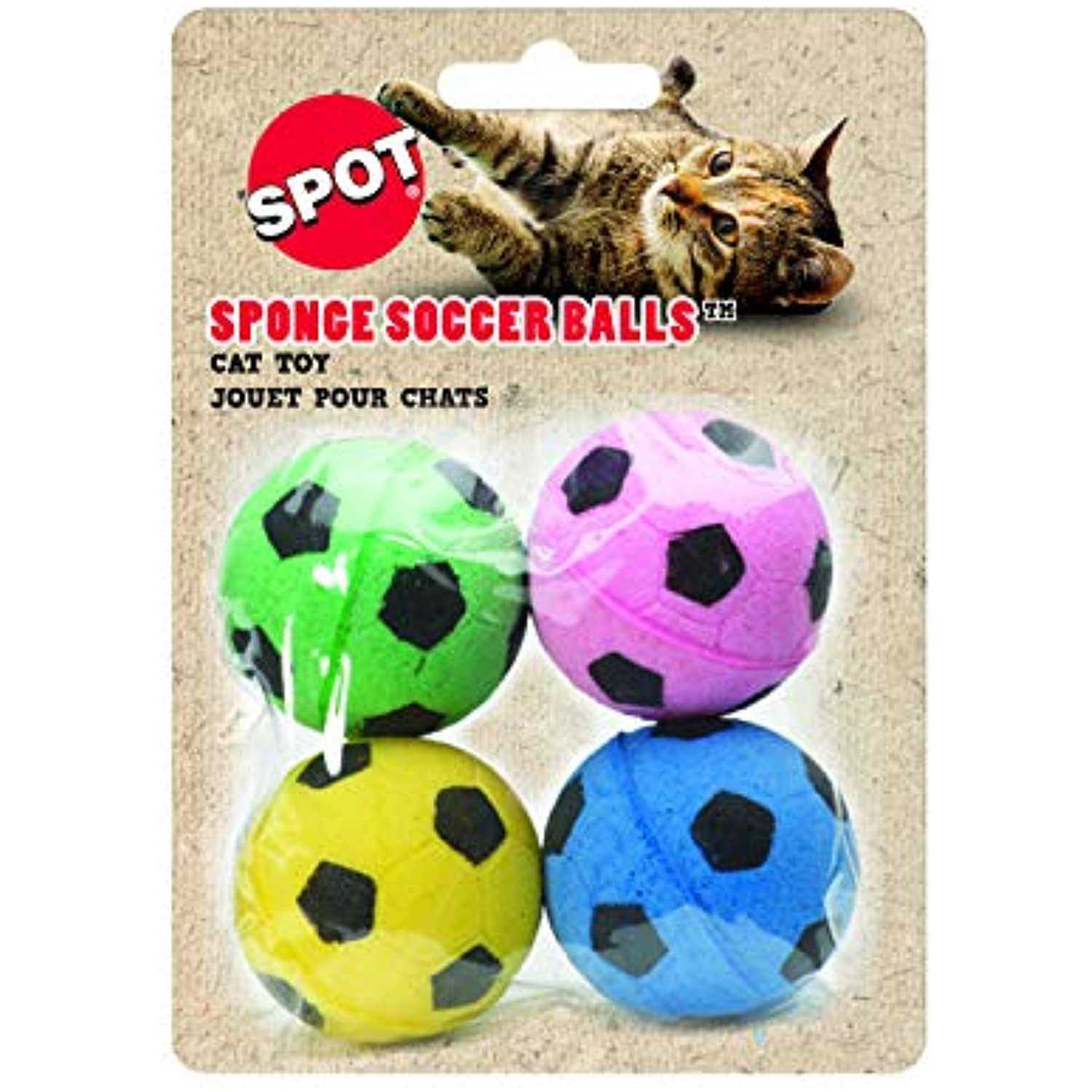 Spot Cat Toy Sponge Soccer Balls