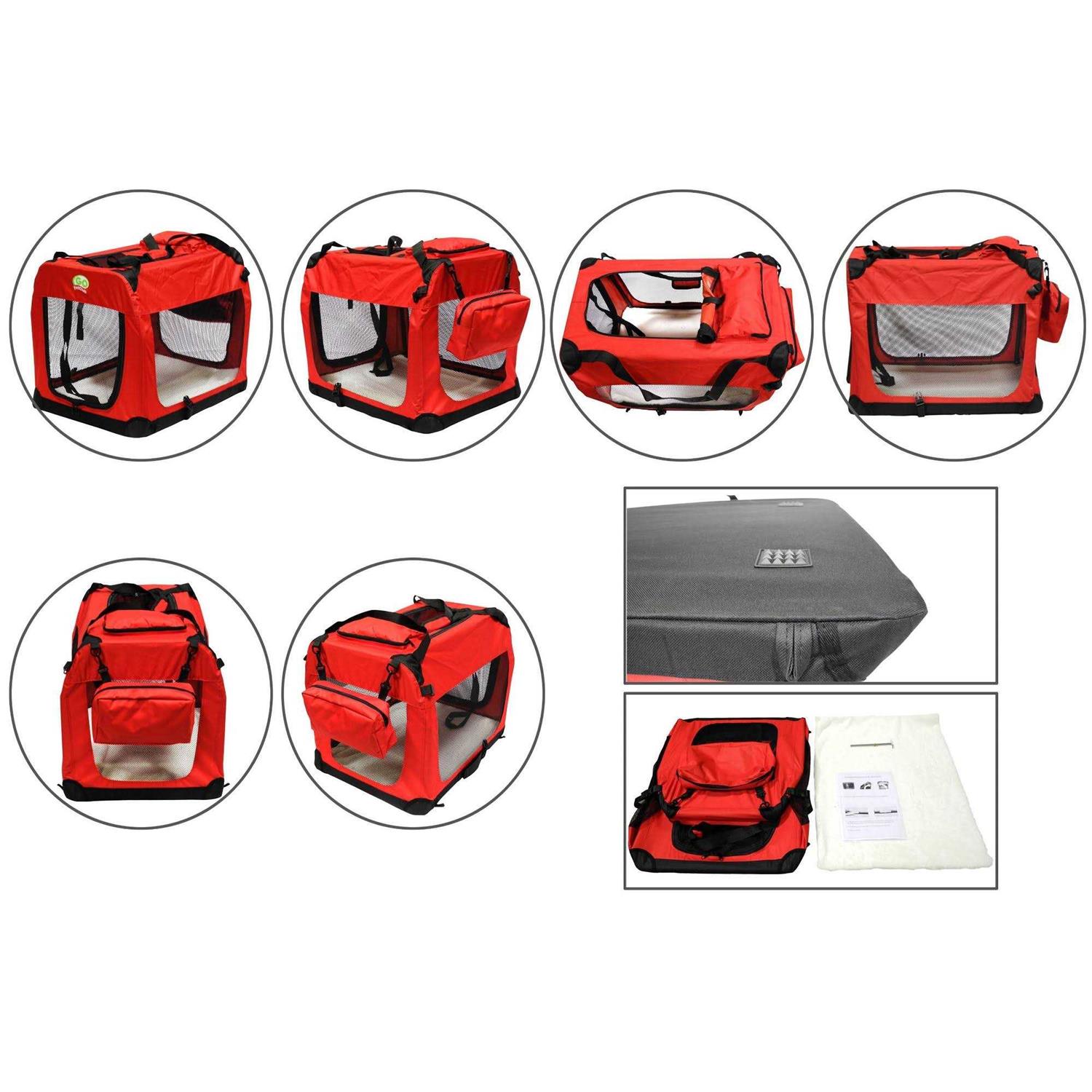 Go Pet Club Foldable Soft Crate Pet Carrier
