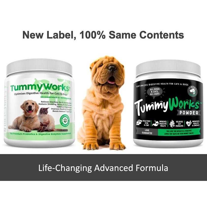 Finest For Pets TummyWorks Probiotic Powder for Dogs & Cats. Relieves Diarrhea Upset Stomach
