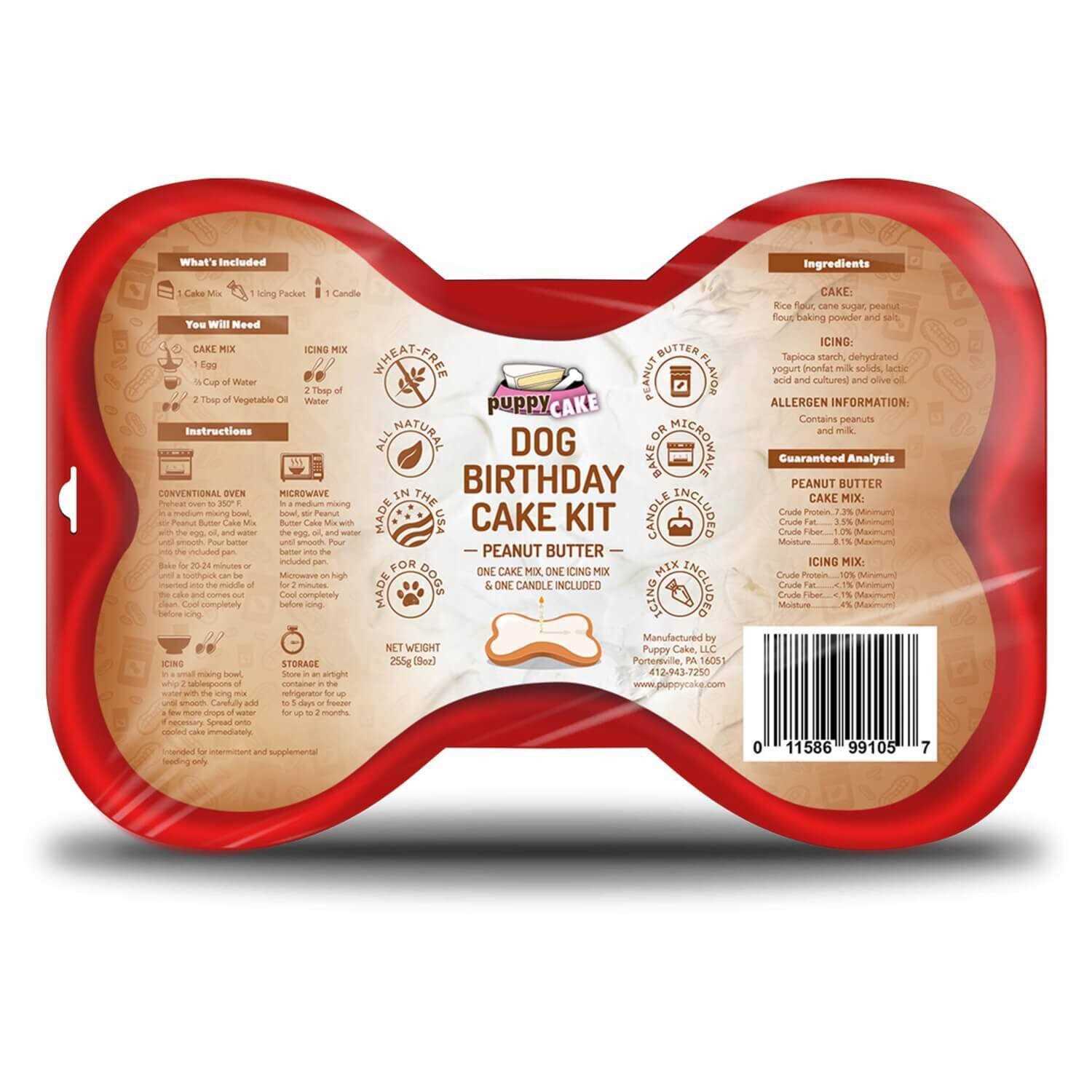 Puppy Cake Dog Birthday Cake Kit