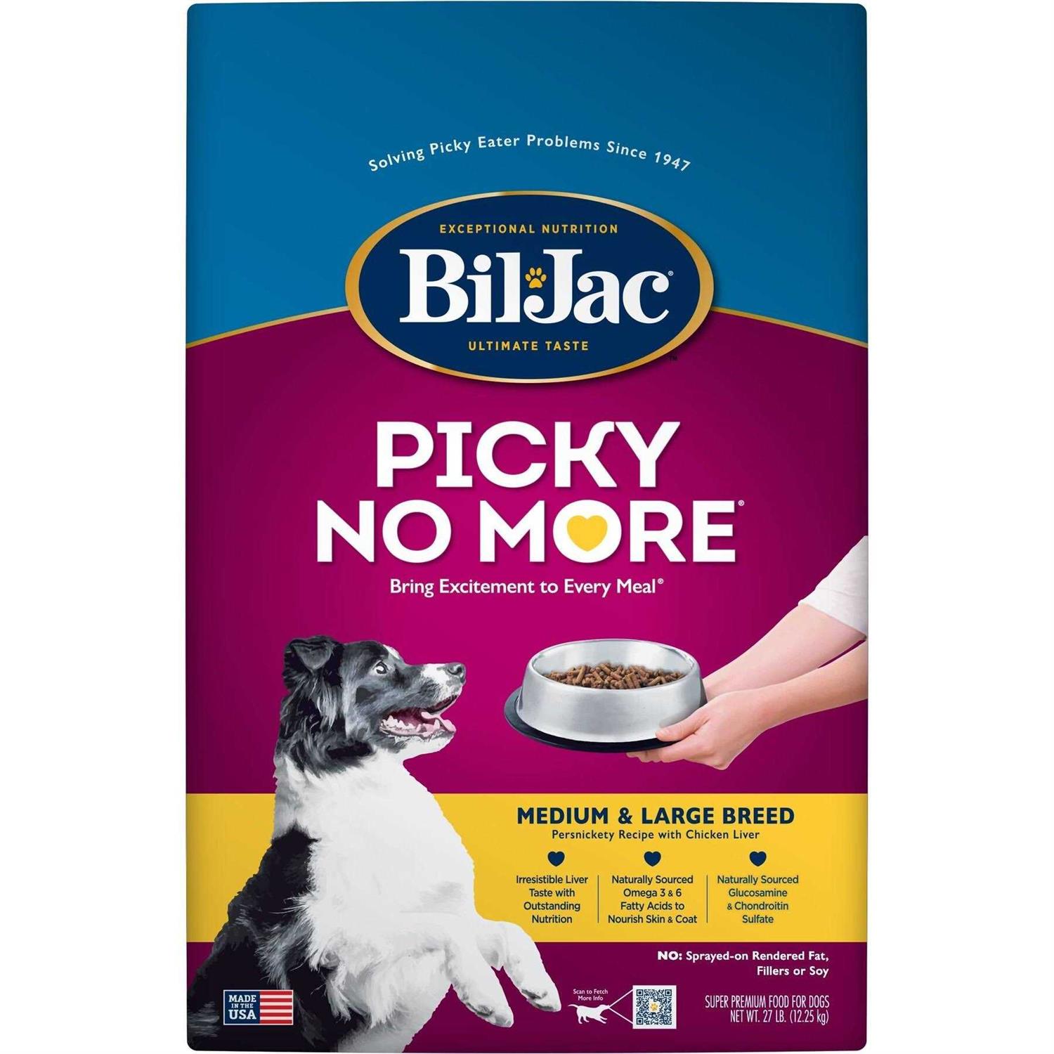 Bil-Jac Picky No More Breed Chicken Liver Recipe Dry Dog Food