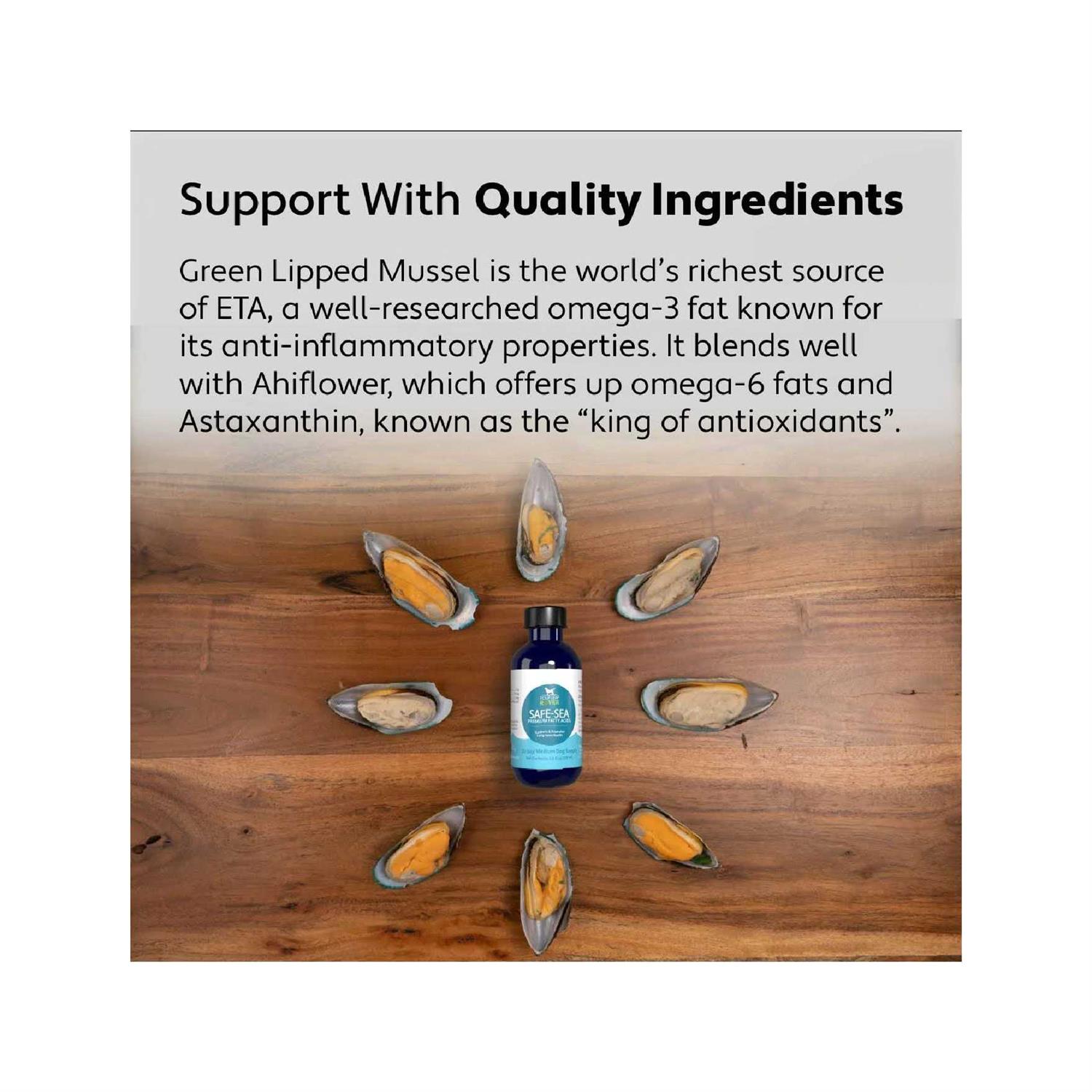 Four Leaf Rover Safe-Sea Green Lipped Mussel Oil for Dogs