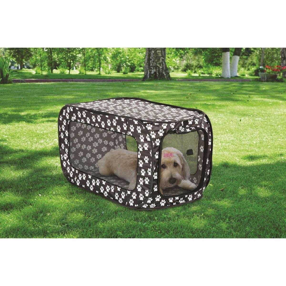 Pet Store Pop Open Single Door Collapsible Soft Sided Dog Crate