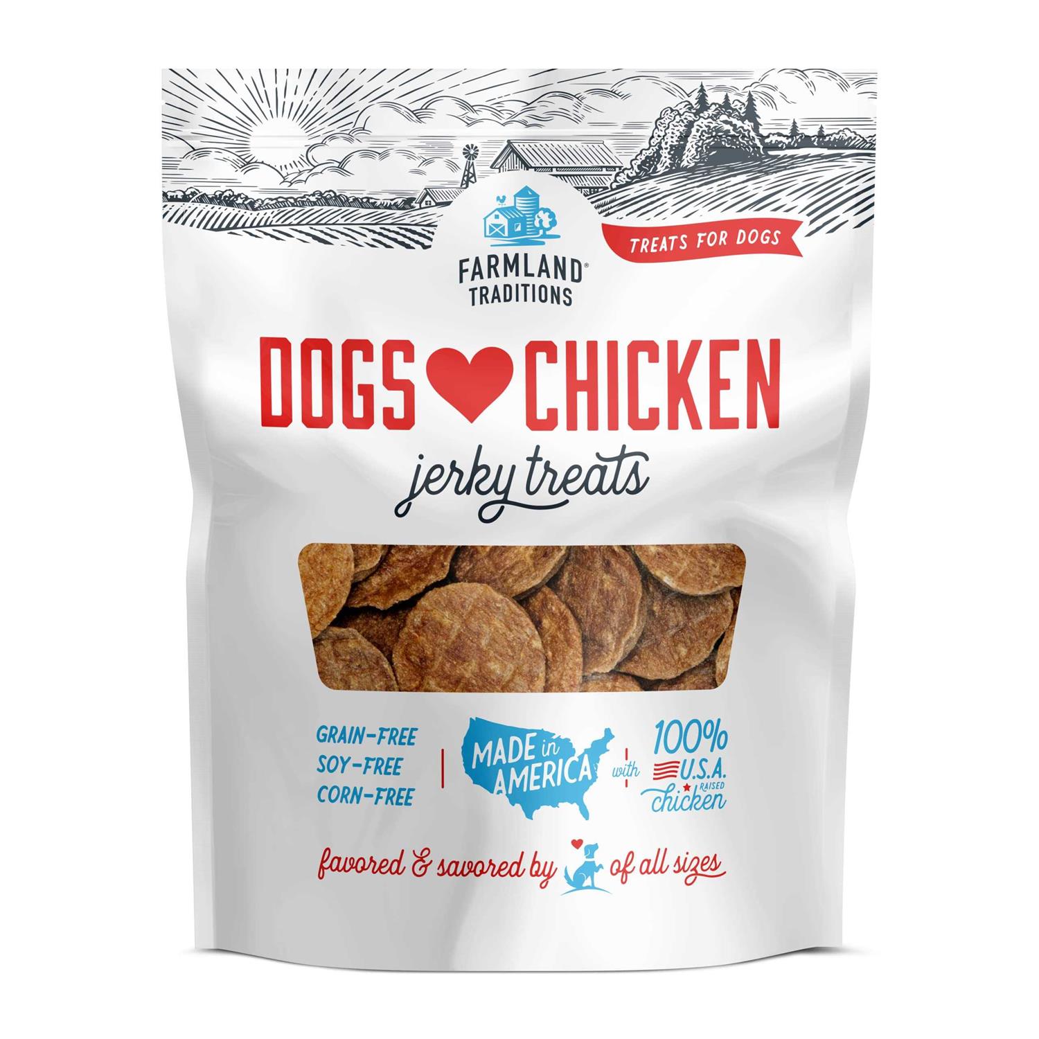 Farmland Traditions Dogs Love Chicken Jerky Treats