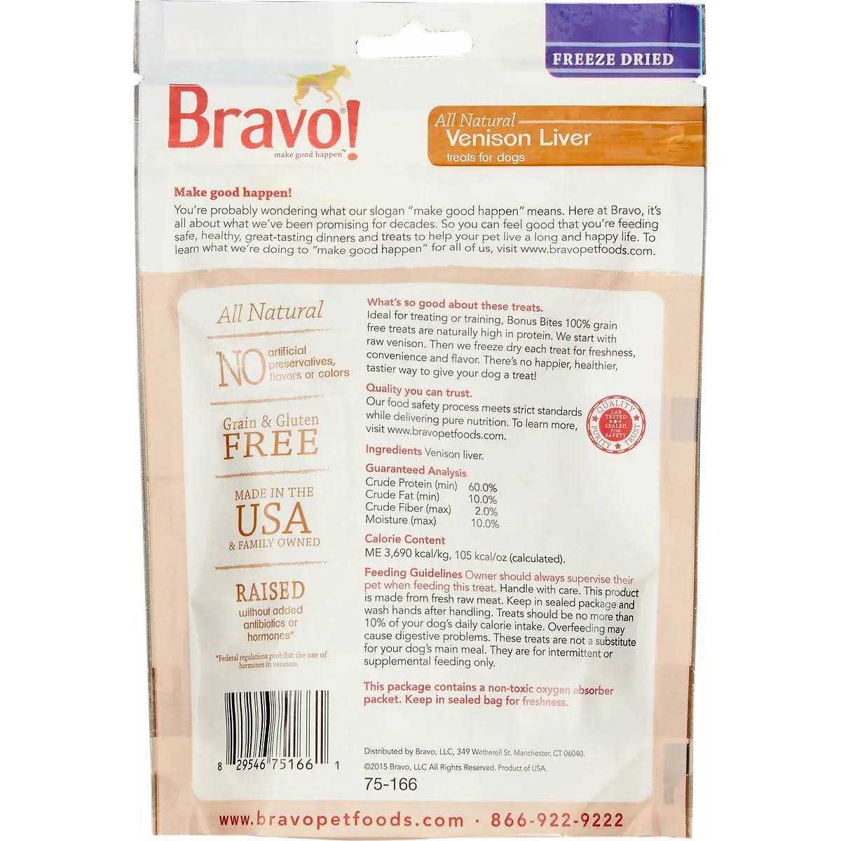 Bravo! Bonus Bites Freeze Dried Dog Treats
