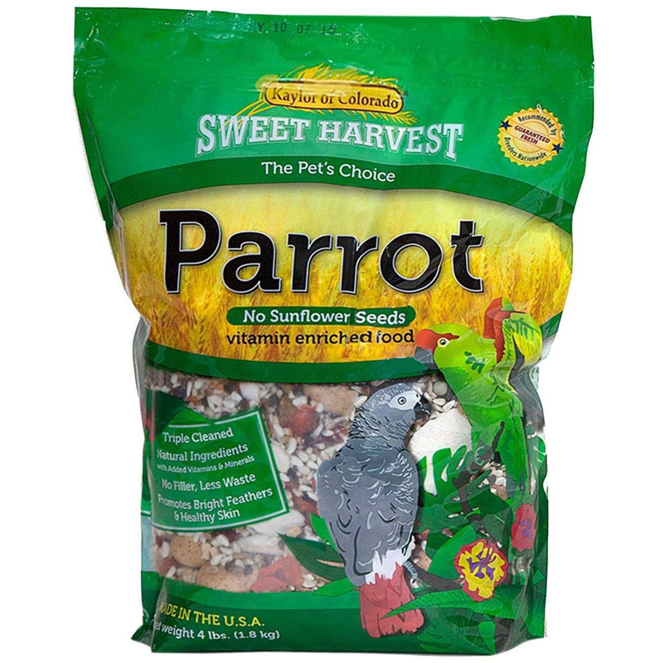 Sweet Harvest Parrot Food No Sunflower Seeds