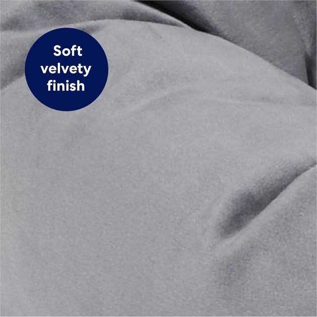 Frisco Velvet Round Bolster Dog Bed w/Removable COVER