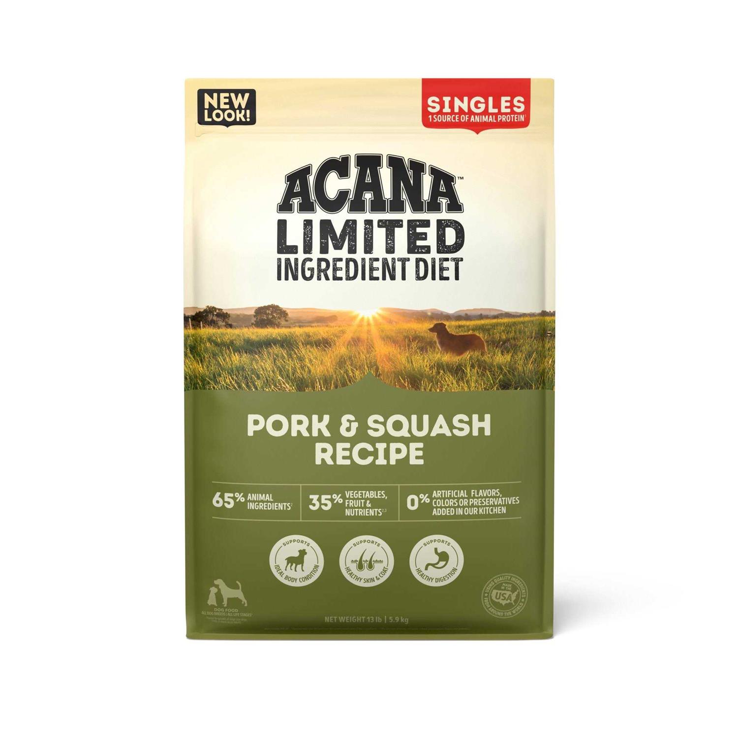 Acana Singles Pork Squash Dry Dog Food